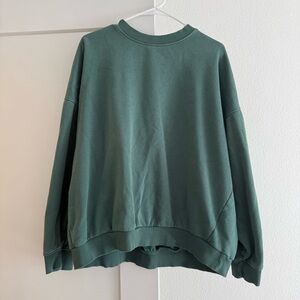 WEEKDAY Dark Green Crewneck Sweater